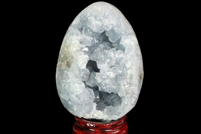 Crystal Filled Celestine (Celestite) Egg Geode - Madagascar #100048
